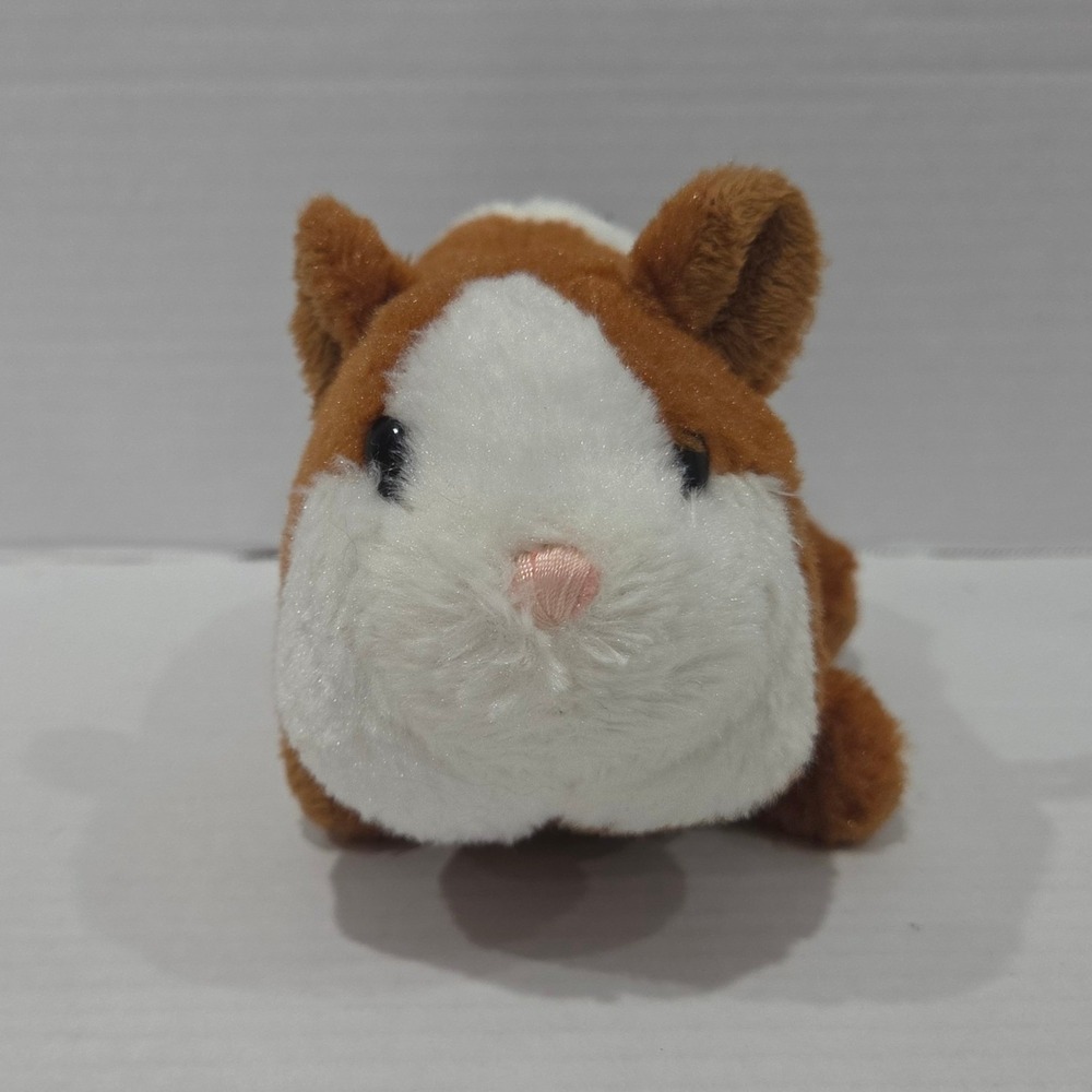 Ganz Webkinz Guinea Pig Plush Stuffed Animal Tricolor Brown White Black HS110